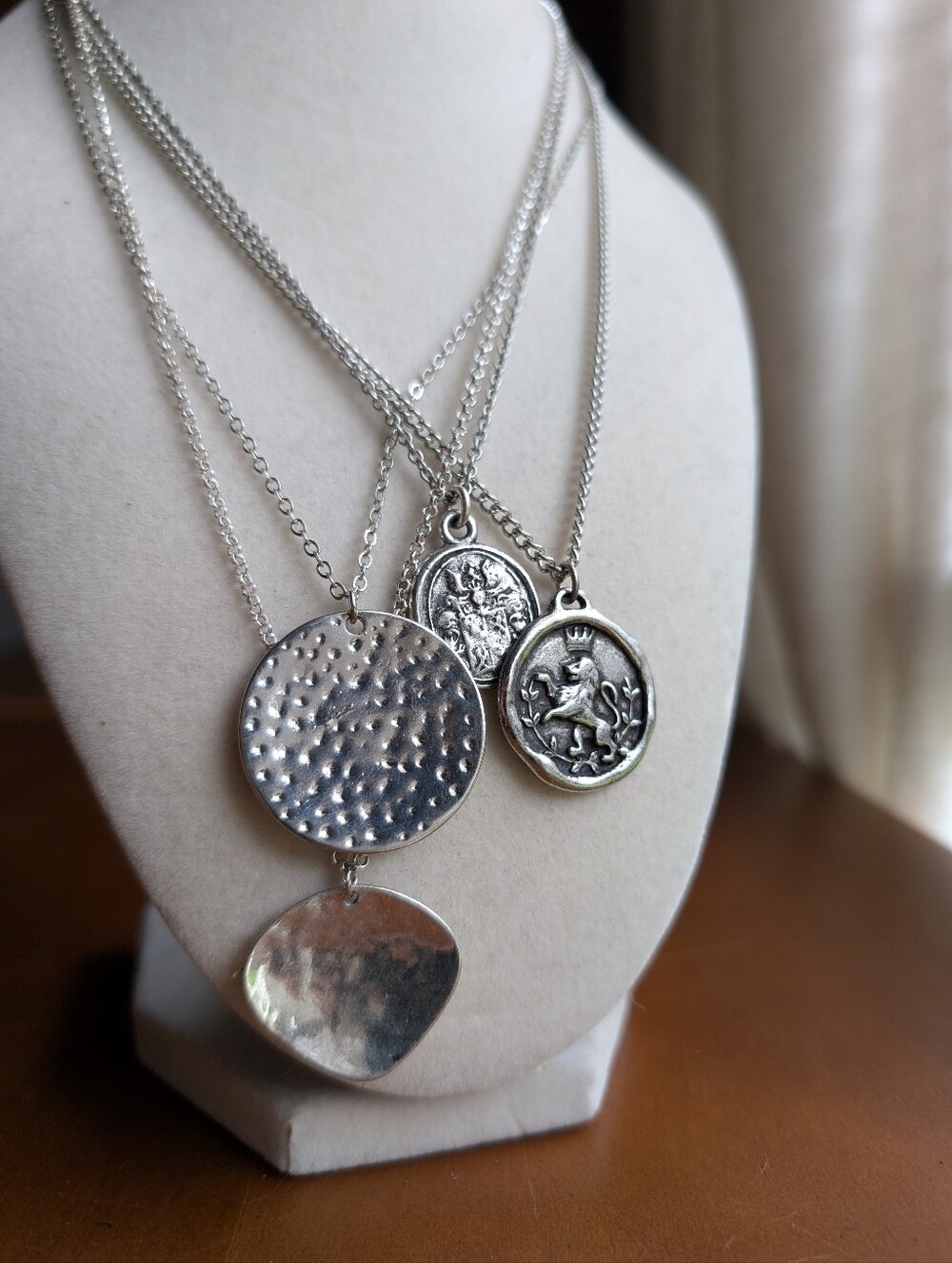 Vintage Reworked Silver Jewelry Bundle | 4 Necklaces + Earrings